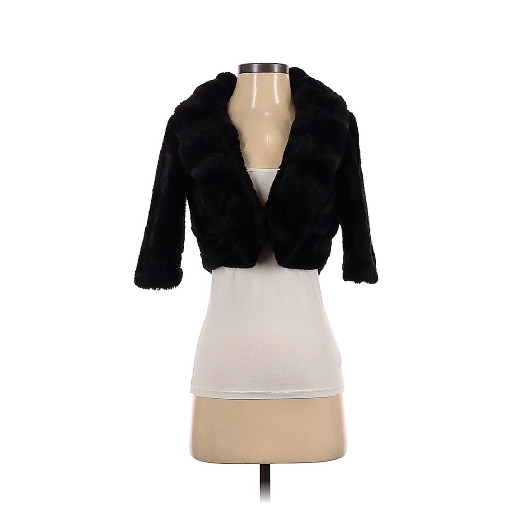 Signature by Robbie Bee Faux Fur Bolero Jacket Size S